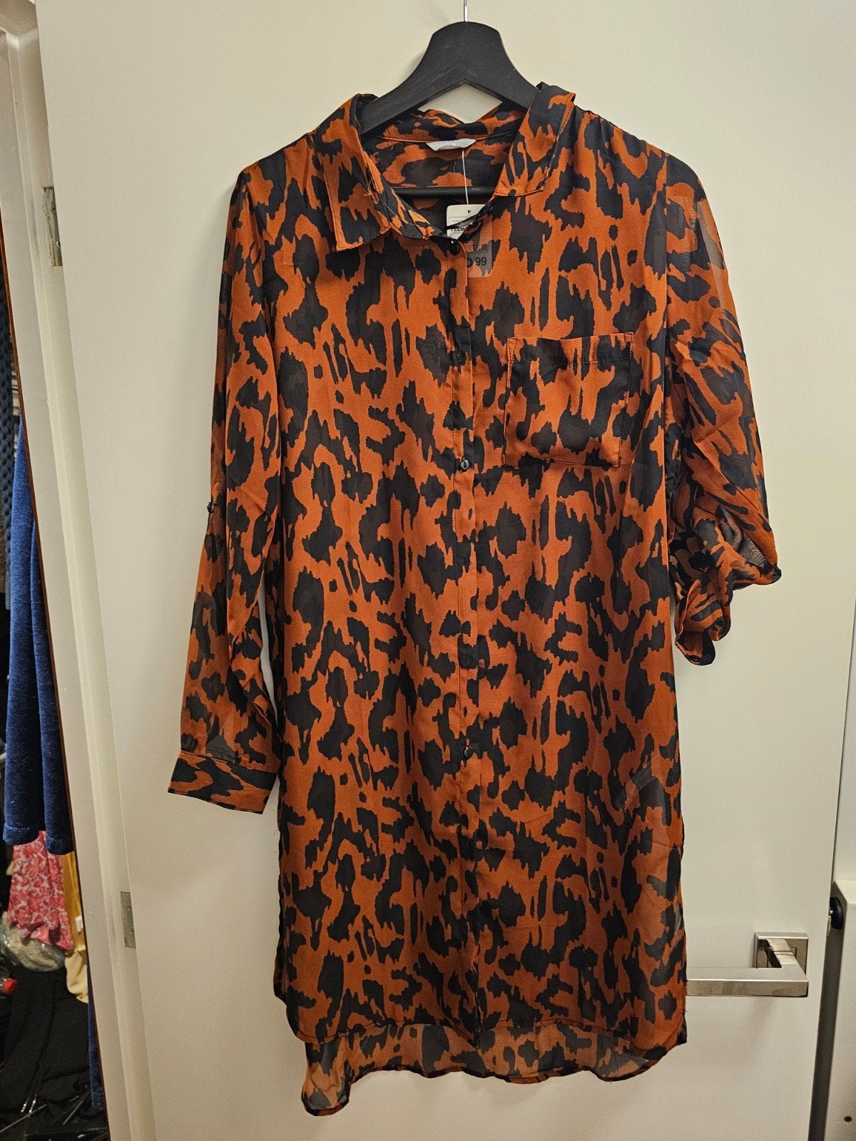 Zeeman jurk met dierenprint - Maat 38, Maat 38/40 (M), Zeeman, Nieuw, Oranje