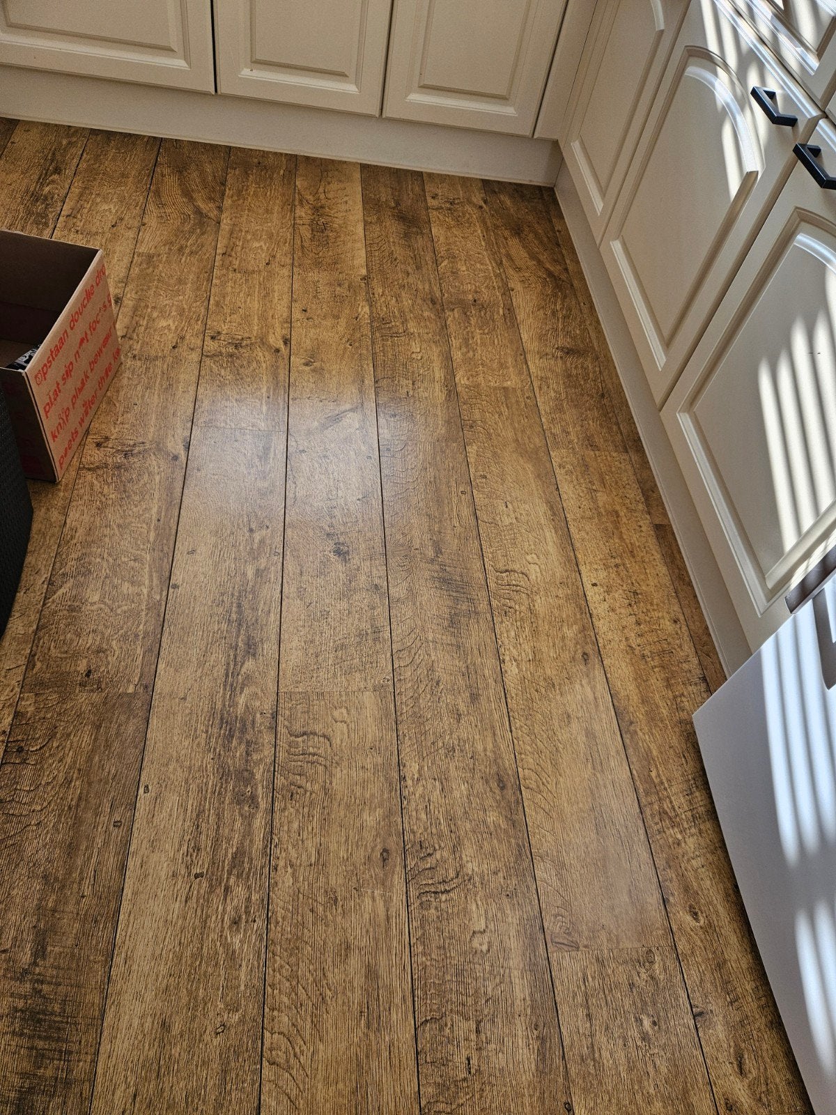 gratis houtenlook laminaatvloer circa 35m2, Ophalen, 50 tot 150 cm, Zo goed als nieuw, 10 m² of meer