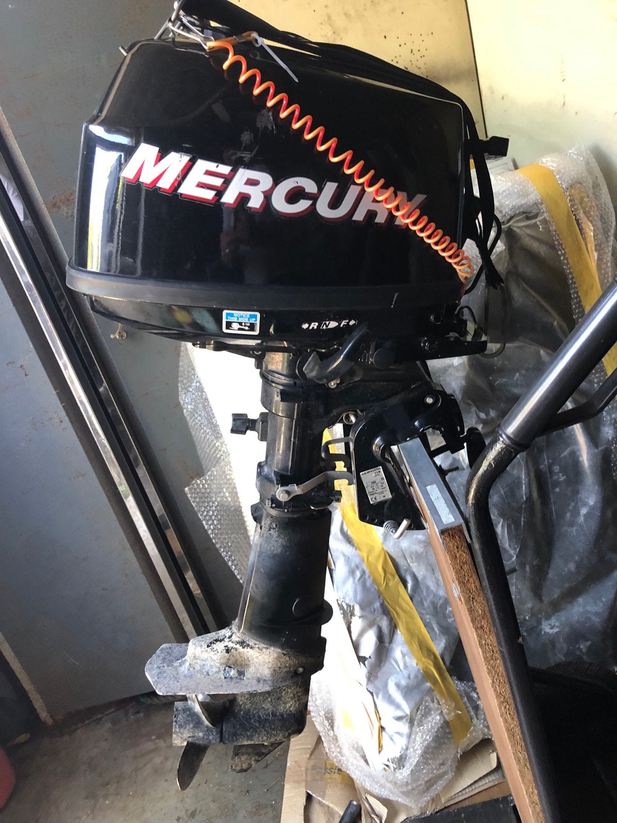 Mercury 6 PK 4-takt buitenboordmotor kortstaart, Ophalen, Gebruikt, 5 tot 10 pk, Viertaktmotor