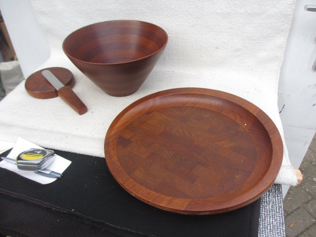 Diverse Vintage Jens Quistgaard /Digsmed teak hout, Hout, Gemerkt, Ophalen of Verzenden, 13 cm