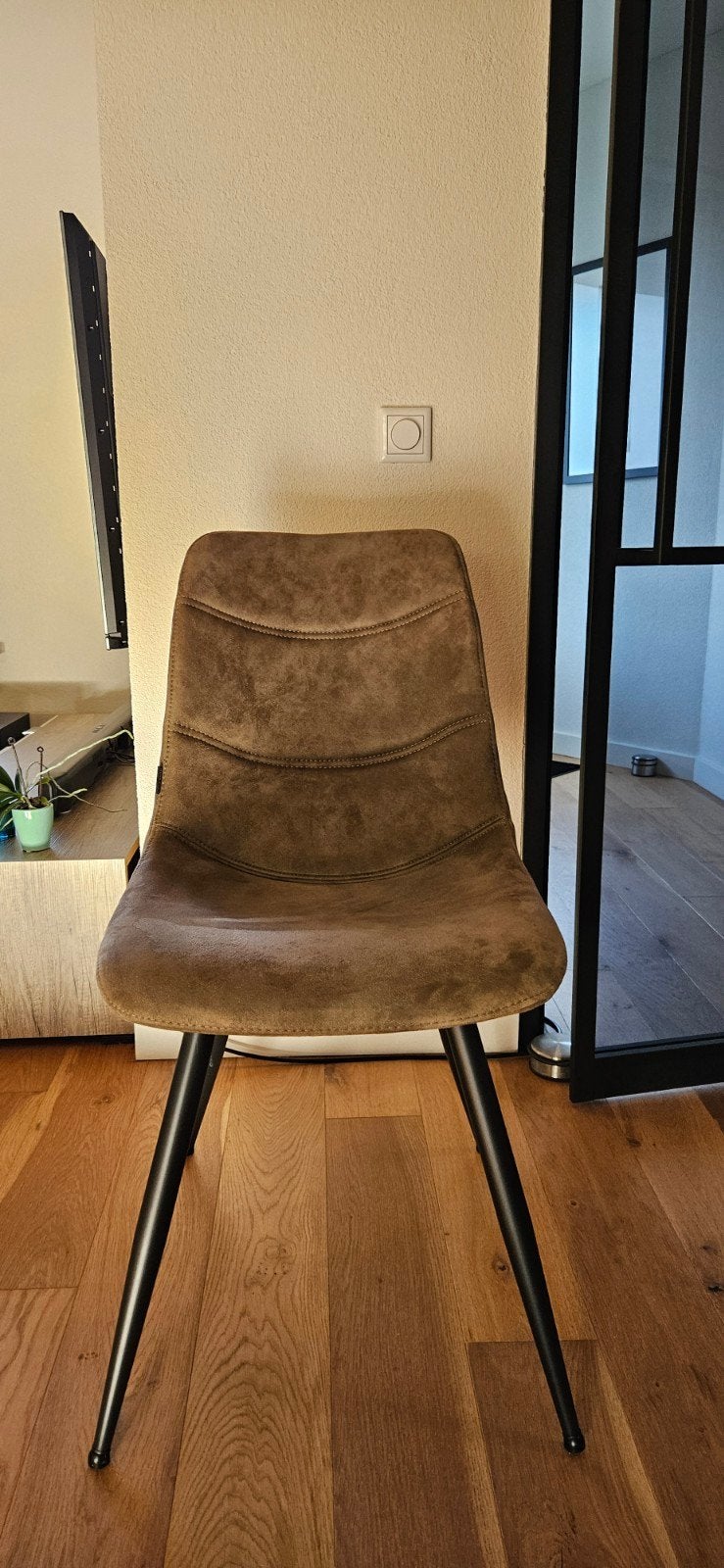 2 eetkamerstoelen modern/industrieel (mxsofa), Ophalen, Gebruikt, Twee, Overige kleuren