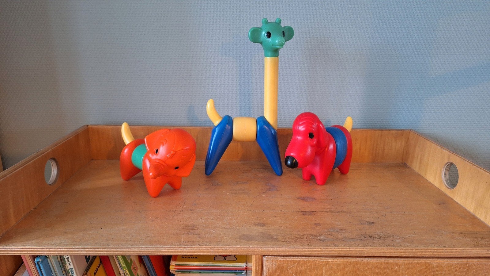 vintage Tupperware giraf, hond, olifant, Ophalen, Gebruikt