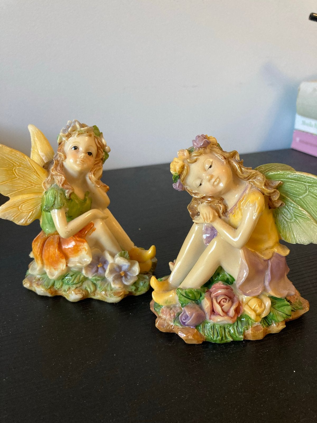 Set van 2 decoratieve elfjes/feeën beeldjes, Ophalen of Verzenden, Gebruikt