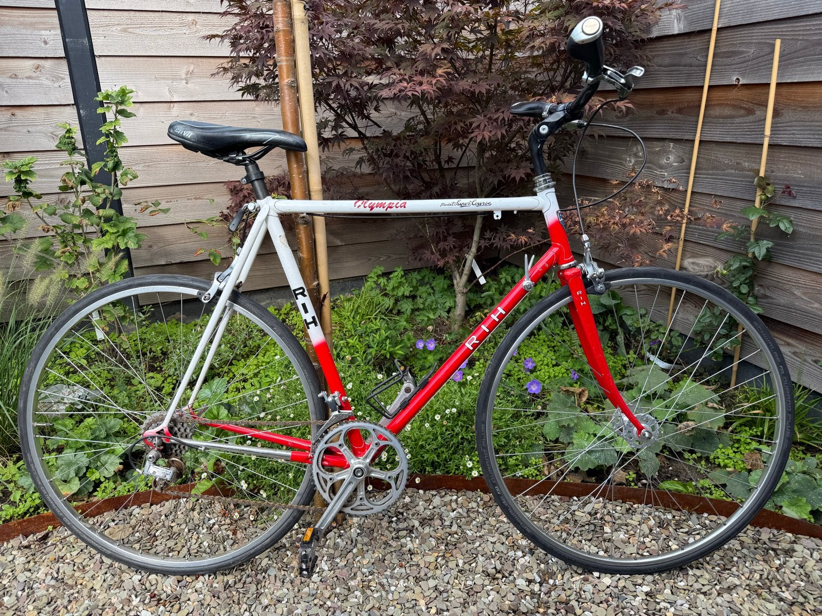 RIH Amsterdam - Stalen Frame Racefiets, 28 inch, Gebruikt, 10 tot 15 versnellingen, Velgrem
