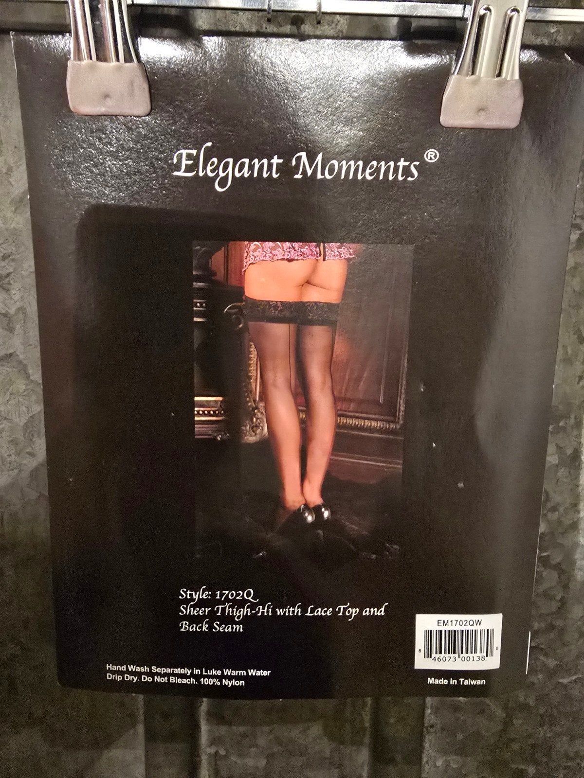 Elegant Moments Sheer Thigh-Hi met Kant en Achternaad, Kleding | Dames, Leggings, Maillots en Panty's, Zwart, Nieuw, Ophalen of Verzenden