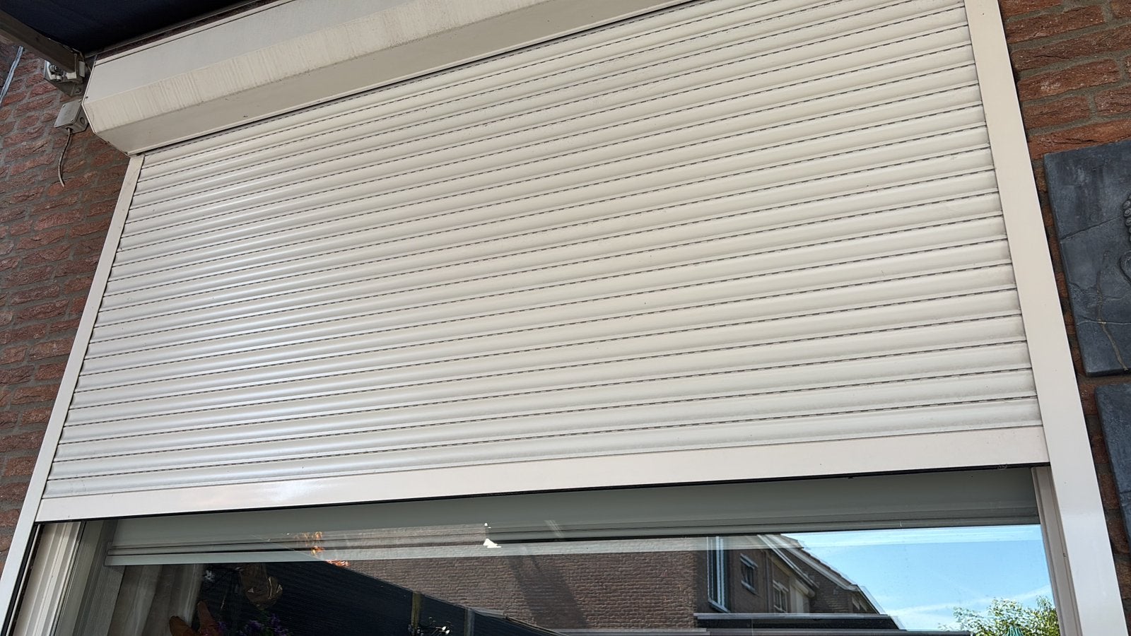 Groot rolluik, Ophalen, Gebruikt, Wit, 200 cm of meer