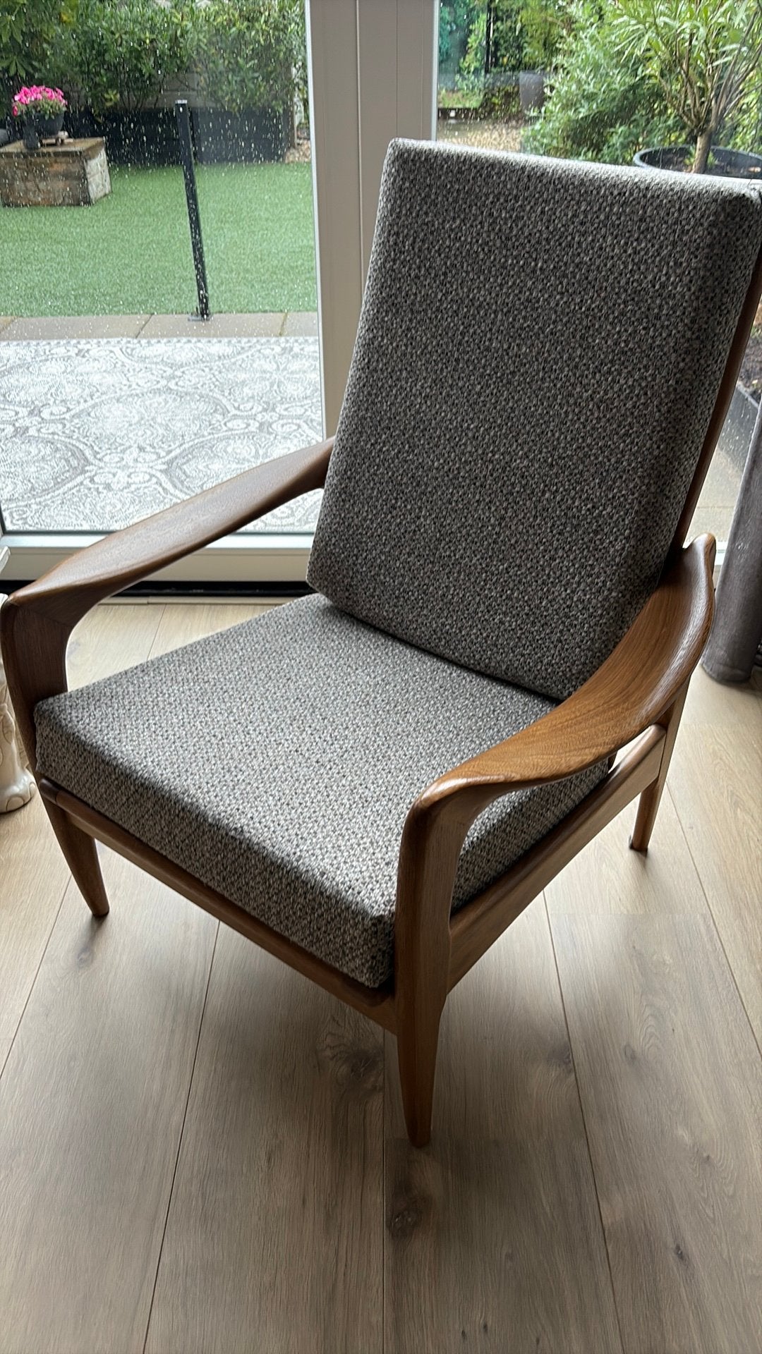 Heren en Dames fauteuls. Deens Design 60-70’s, Huis en Inrichting, Fauteuils, Ophalen, 50 tot 75 cm
