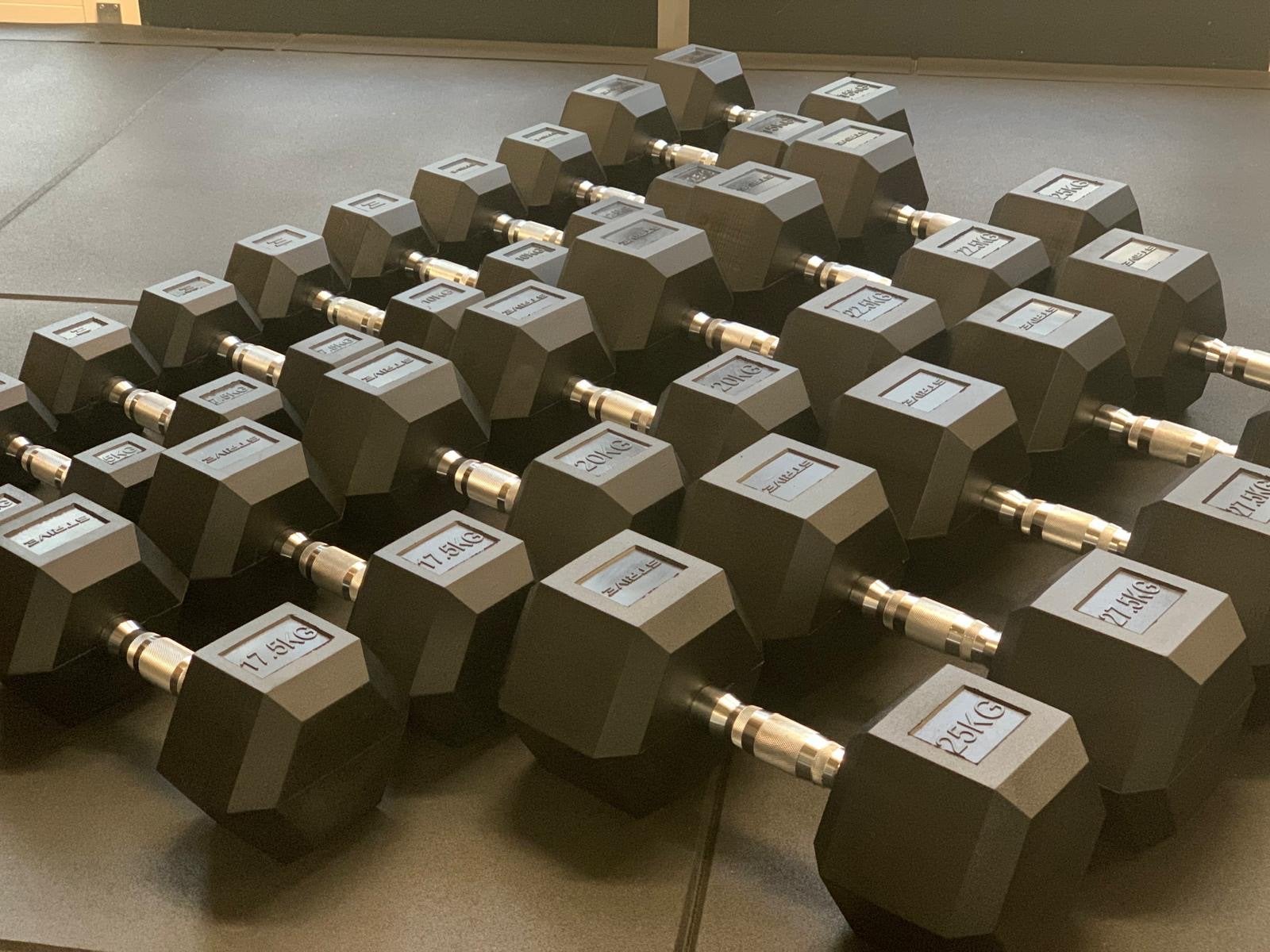 Nieuwe Strive Dumbbellset 2,5 t/m 30 kg - Hoge Kwaliteit, Sport en Fitness, Fitnessmaterialen, Ophalen, Strive, Halterset, Armen