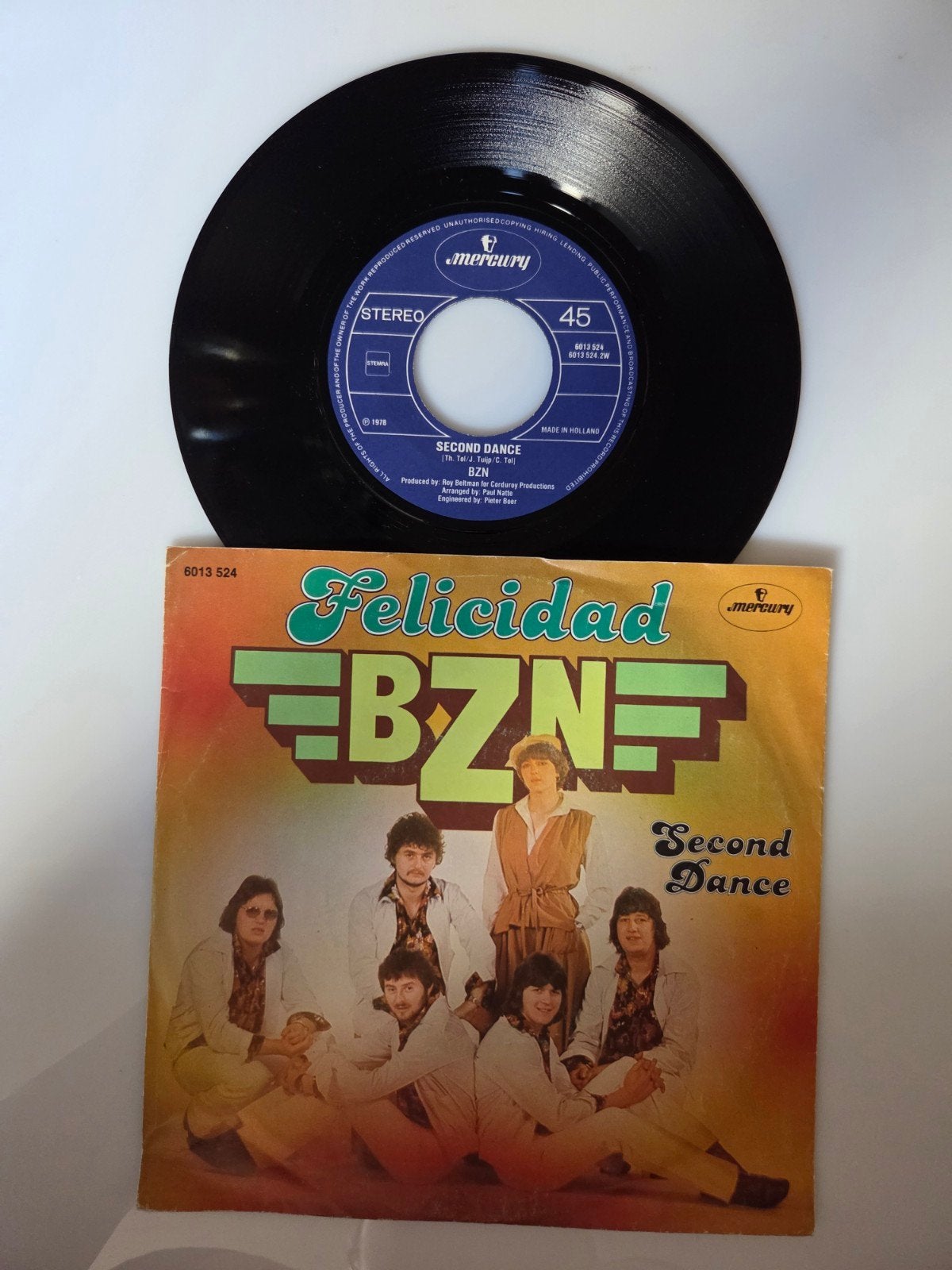 Bzn - Felicidad, Cd's en Dvd's, Ophalen of Verzenden, Gebruikt, 7 inch, Pop
