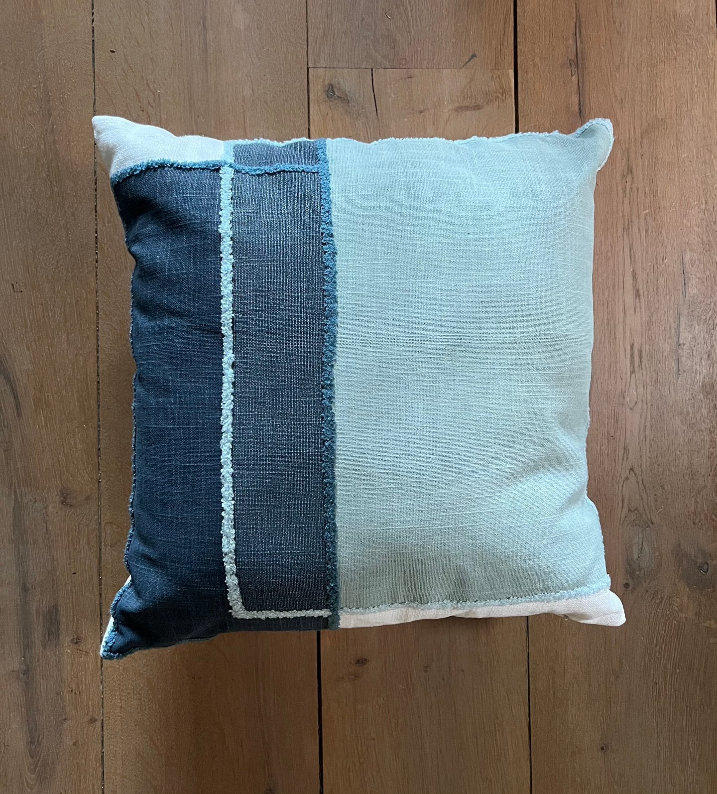 Kussen Coco Maison Timeless blauw -mint, Overige merken, Blauw, Vierkant, Ophalen of Verzenden