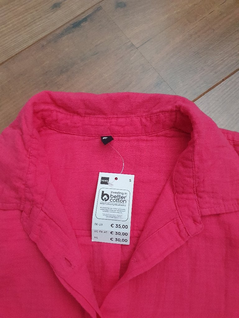 Jurk: Nieuw dames door knoop jurk merk van de Hema maat S, Overige kleuren, Nieuw, Hema, Onder de knie