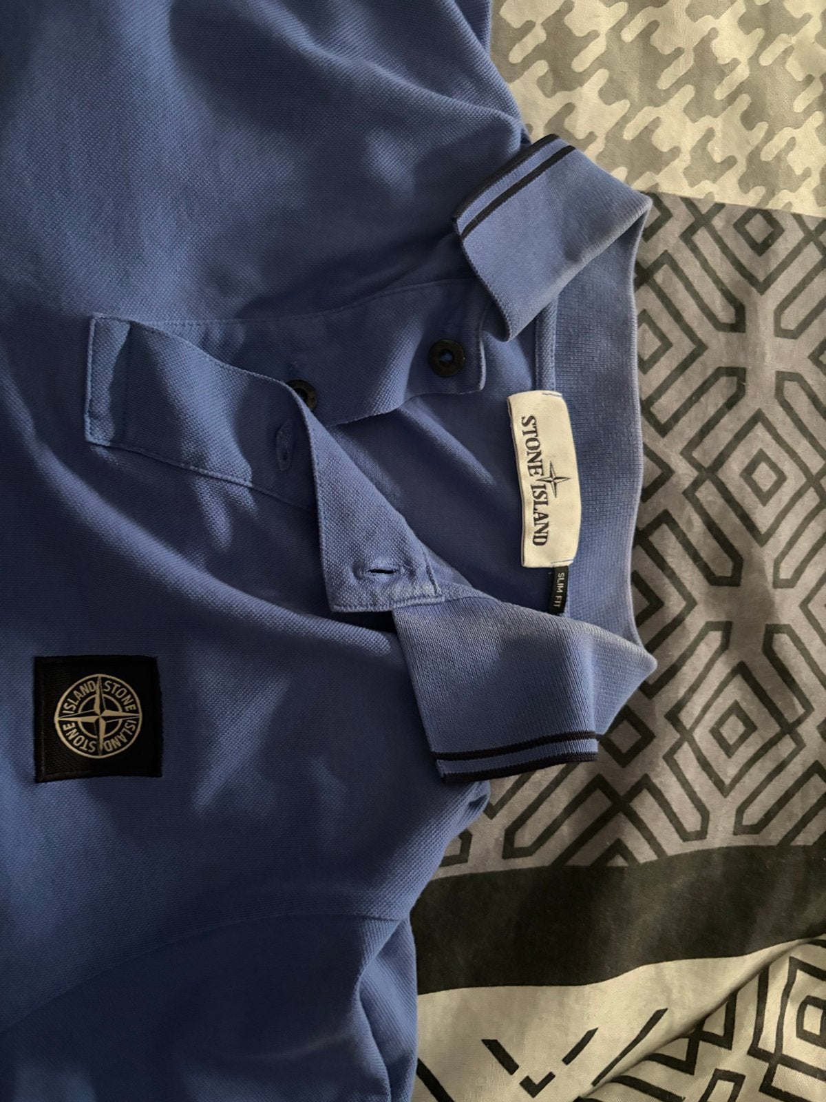 Stone Island Polo Shirt - Blauw, Kleding | Heren, Ophalen, Gedragen, Maat 48/50 (M), Blauw