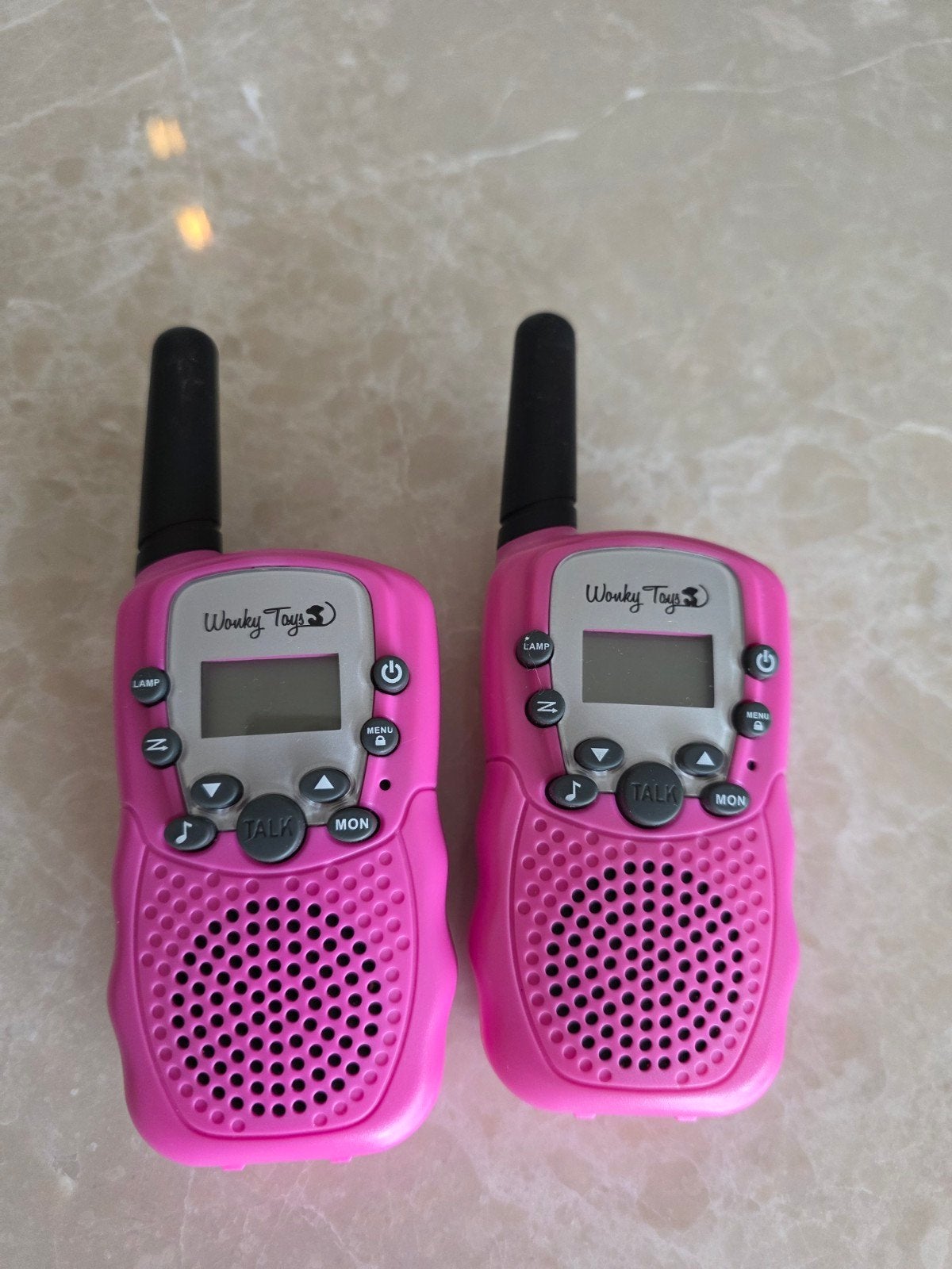 Wonky Monkey walkie talkie set - roze, Ophalen of Verzenden