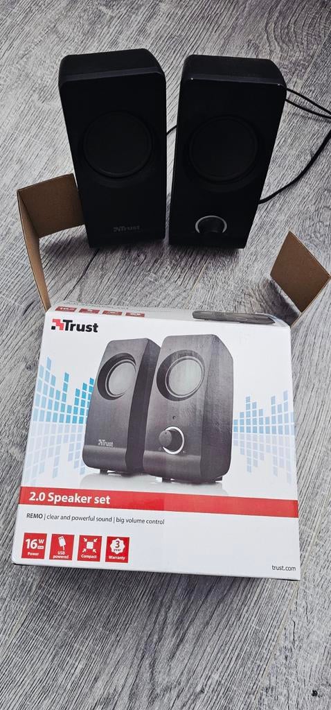 Trust Remo 2.0 Luidsprekerset - USB gevoed, Ophalen, Zo goed als nieuw, Audiokanaal 2, Trust