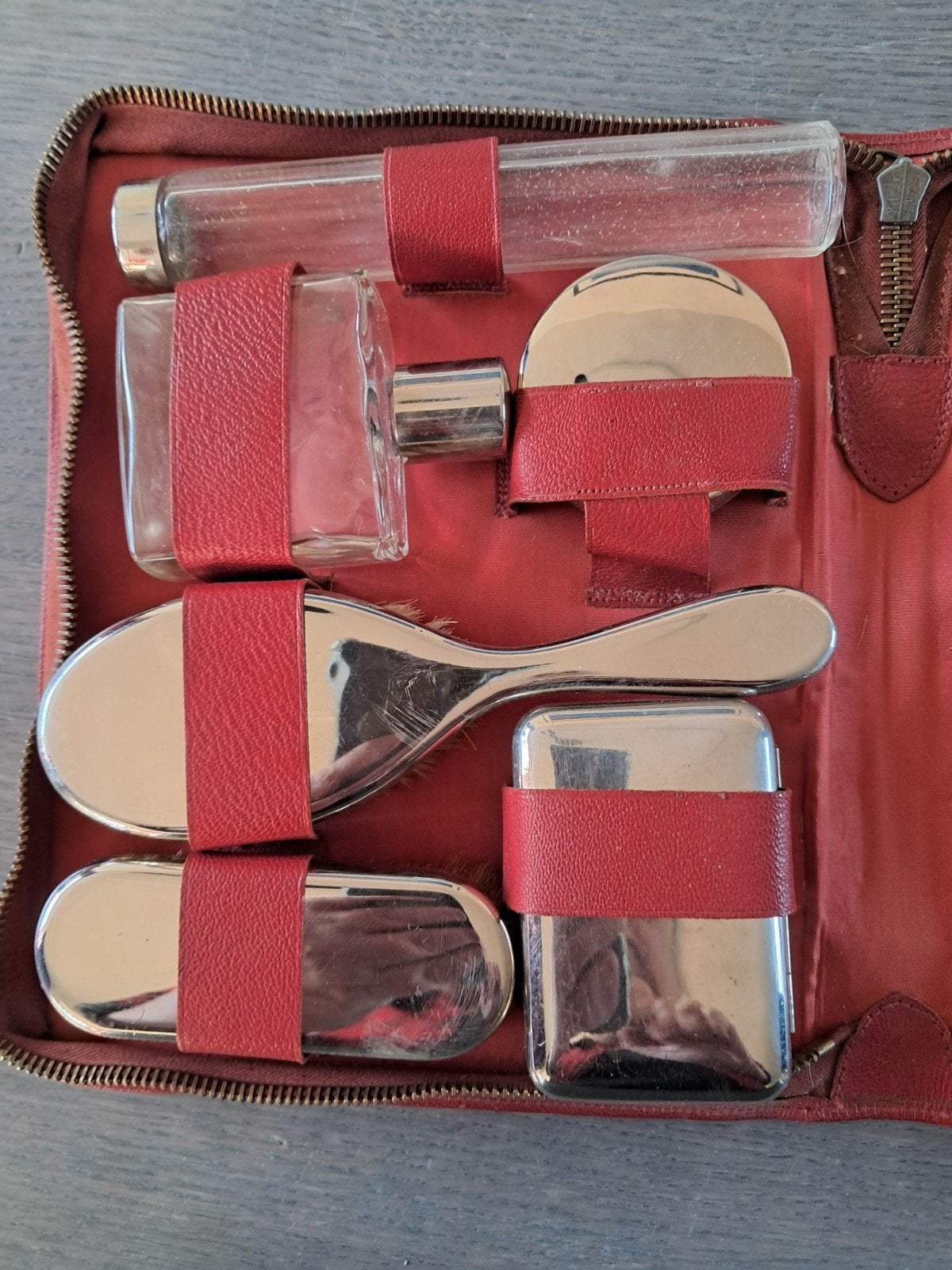 Retro Vintage Jaren 50/60 Barber Reis Etui, Ophalen of Verzenden, Huis en Inrichting