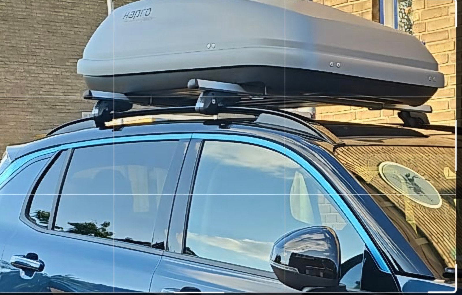 Hapro Carver 4.5 dakkoffer 380L te huur evt met dakdrager, Auto diversen, Dakkoffers, Ophalen, Gebruikt