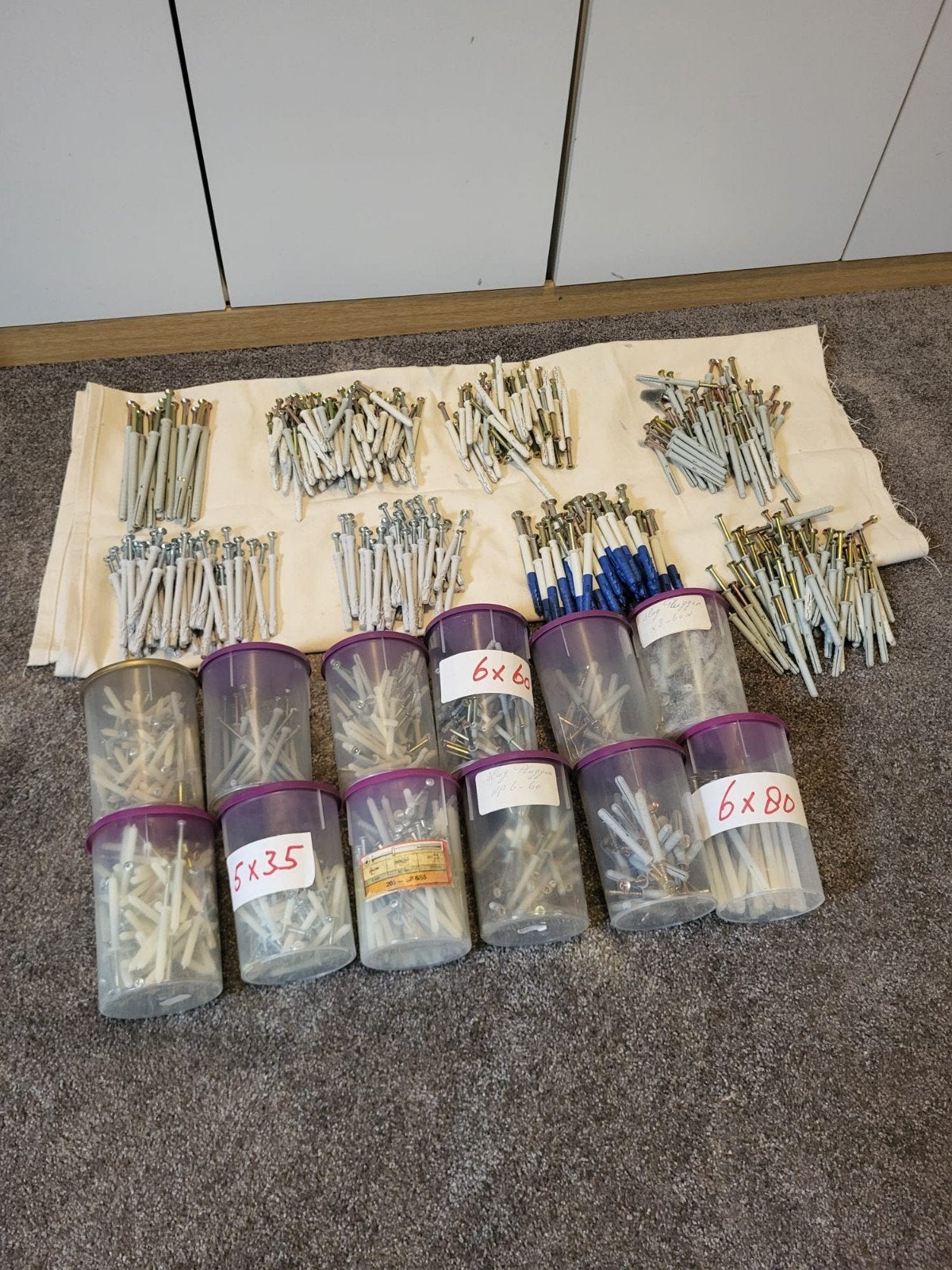 780 slagpluggen verschillende maten alles in 1 koop.., Doe-het-zelf en Verbouw, Ophalen