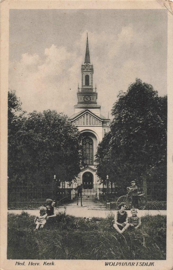 Wolphaartsdijk Hervormde Kerk OM313, Verzamelen, Ansichtkaarten | Nederland, Ophalen, 1920 tot 1940, Gelopen, Zeeland