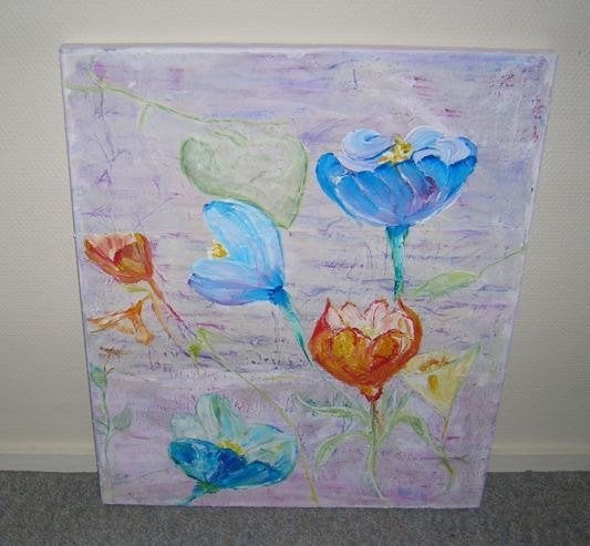 Schilderij Krokus Voorjaar Lente Bloemen, Ophalen of Verzenden