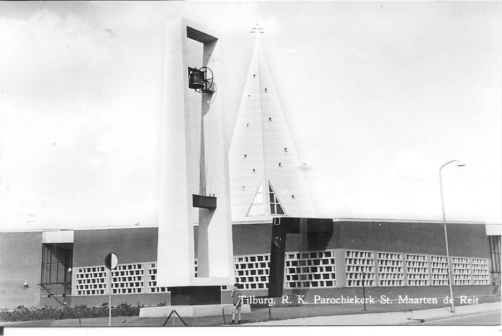 Tilburg R.K. Parochiekerk St Maarten de Reit., Ophalen of Verzenden, 1960 tot 1980, Ongelopen, Noord-Brabant