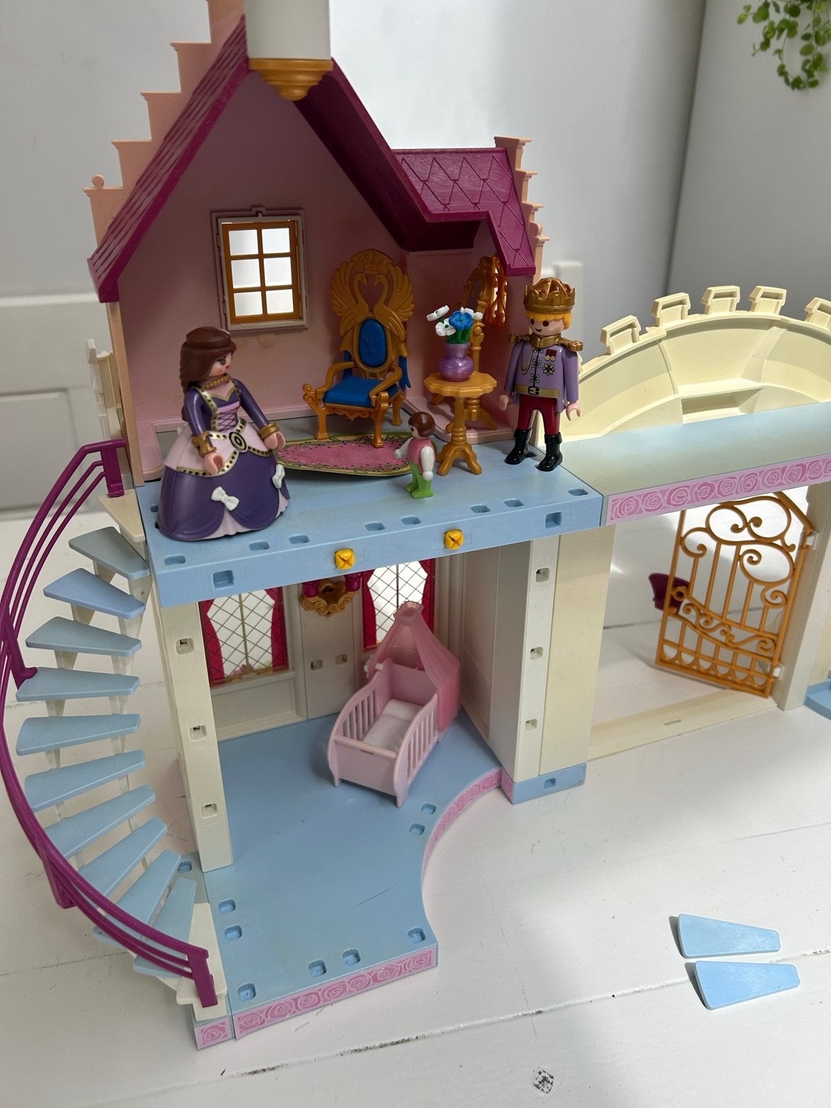 Playmobil Prinsessenkasteel met figuren en accessoires, Ophalen of Verzenden, Gebruikt, Poppenhuis