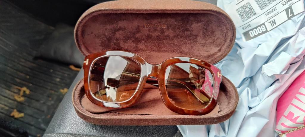 Tom Ford zonnebril bruin, Ophalen of Verzenden, Gebruikt