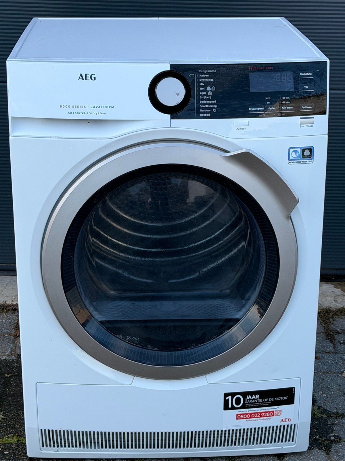 AEG 8000 Series ProSense Warmtepompdroger 8KG A++, Witgoed en Apparatuur, Overige typen, 8 tot 10 kg, Ophalen of Verzenden, Zo goed als nieuw