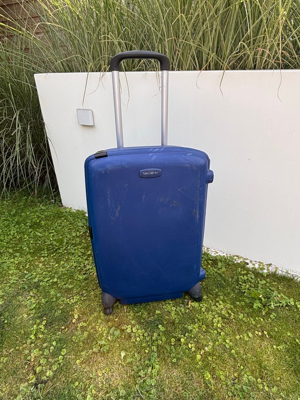 Samsonite Koffer - Blauw, Handig en Duurzaam, Gebruikt, Hard kunststof, 45 tot 55 cm, 70 cm of meer