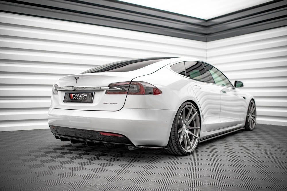 Voorlip sideskirt diffuser - Tesla Model S Facelift 16-20, Ophalen of Verzenden