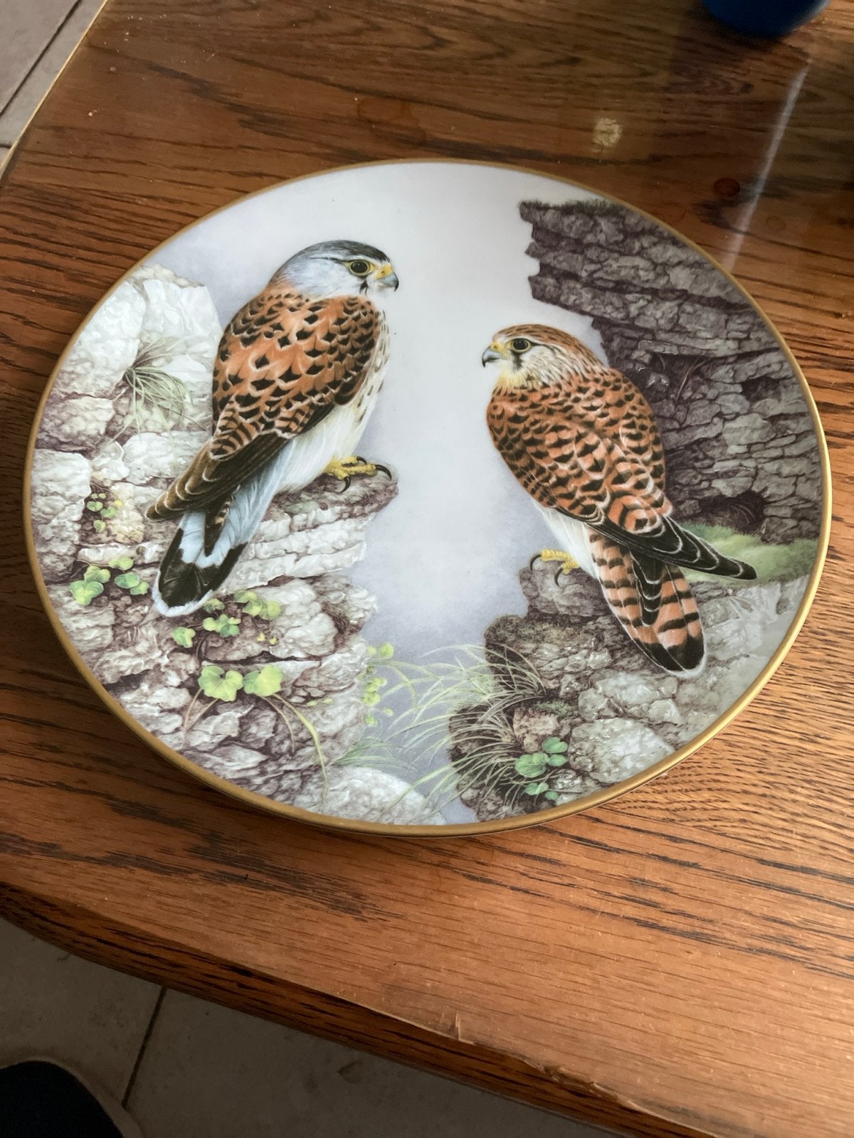 Set van 4 Haviland Limoges porseleinen sierborden, 23cm, Ophalen