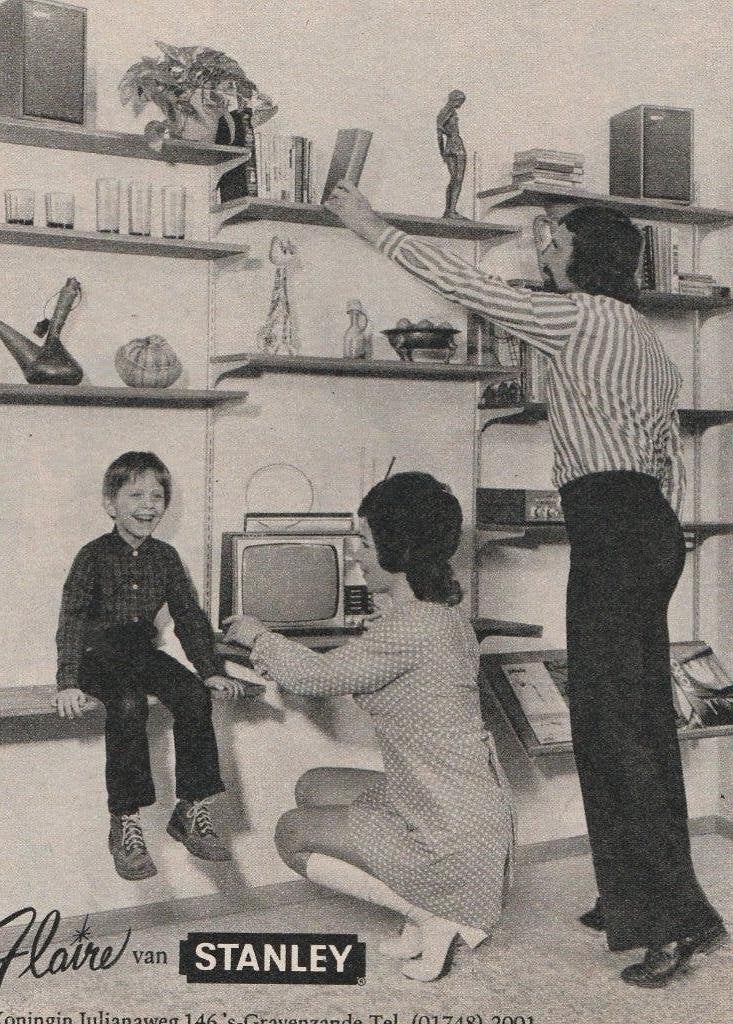 Retro reclame 1970 Stanley kast 's-Gravenzande jongetje, Verzenden, Overige typen