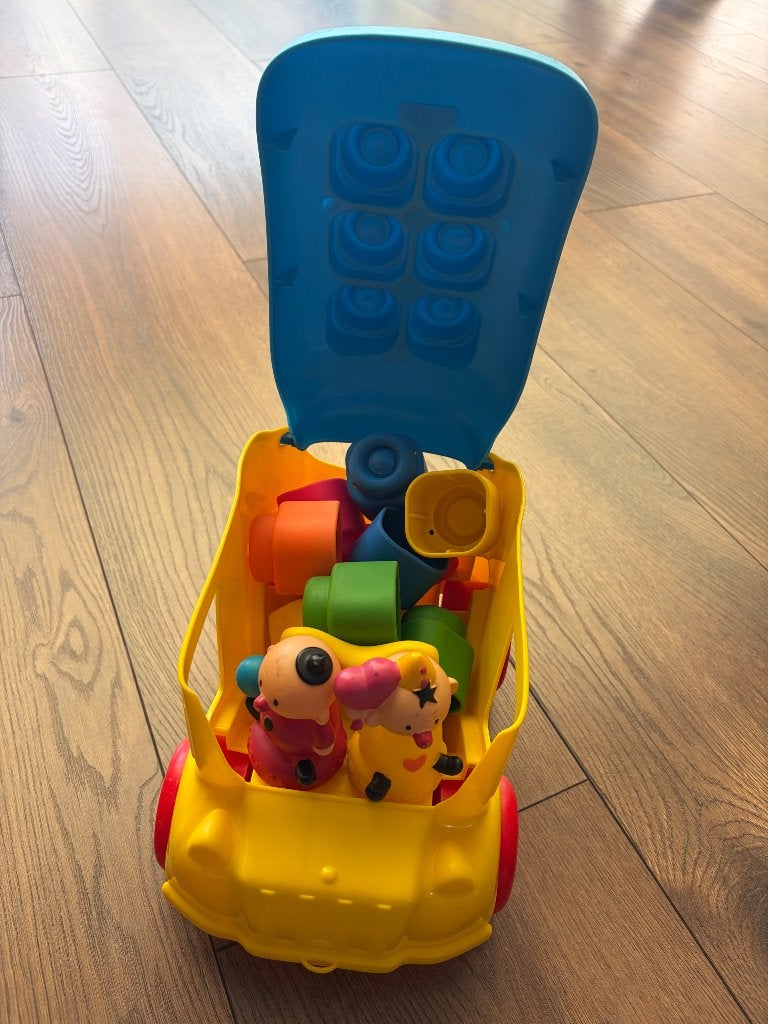 Bumba Clementoni Clemmy School Bus Zachte Blokken, Ophalen, Zo goed als nieuw, Overige typen