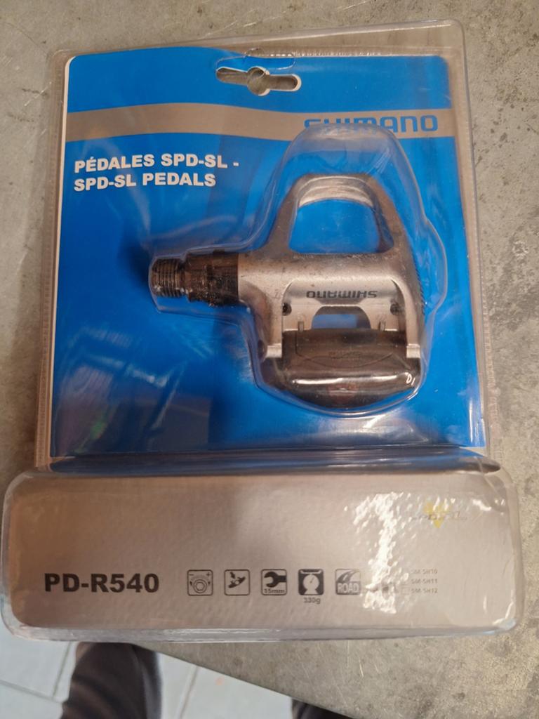 Shimano SPD-SL PD-R540 racefiets pedalen, Nieuw, Aluminium, Shimano, Racefiets