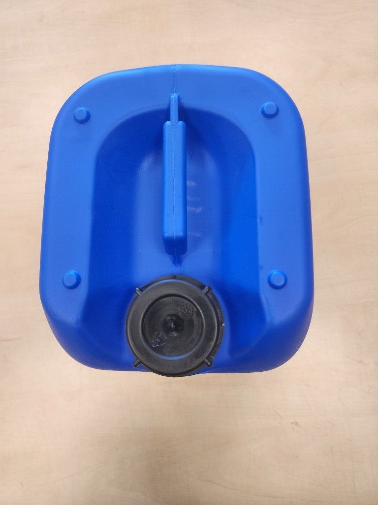 Blauwe kunststof jerrycan met schroefdop / vat, Gebruikt, 100 cm of meer, 60 cm of meer, Minder dan 35 cm