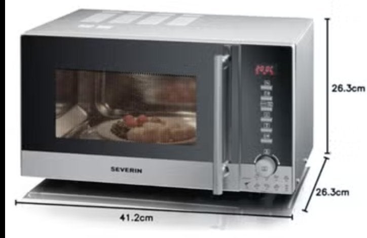 SEVERIN MW 9722 3-in-1 microwave, Ophalen, Combimagnetron, Gebruikt, Minder dan 45 cm