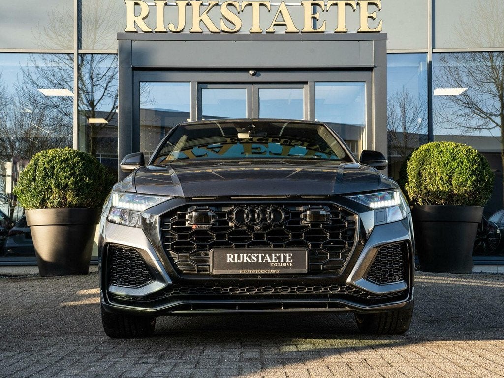 Audi RS Q8 4.0 TFSI RSQ8 Quattro|PANO|B&O|360°|23'|KERAMISC, Auto's, Gebruikt, 600 pk, Leder, Vierwielaandrijving