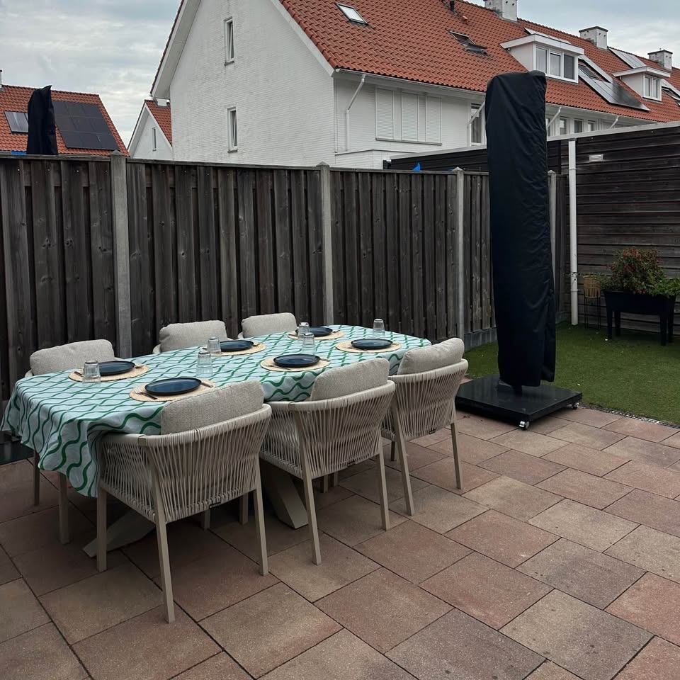Tuintegels 40x40x6 cm (ca. 35 m²) - Ophalen sept/okt, Tuin en Terras, Ophalen, Gebruikt, 10 m² of meer, Beton