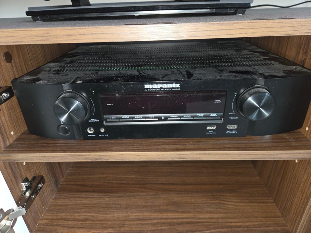 Marantz NR1608 AV Receiver met afstandsbediening en Elac 5.1, Gebruikt, 60 tot 120 watt, Ophalen, Marantz
