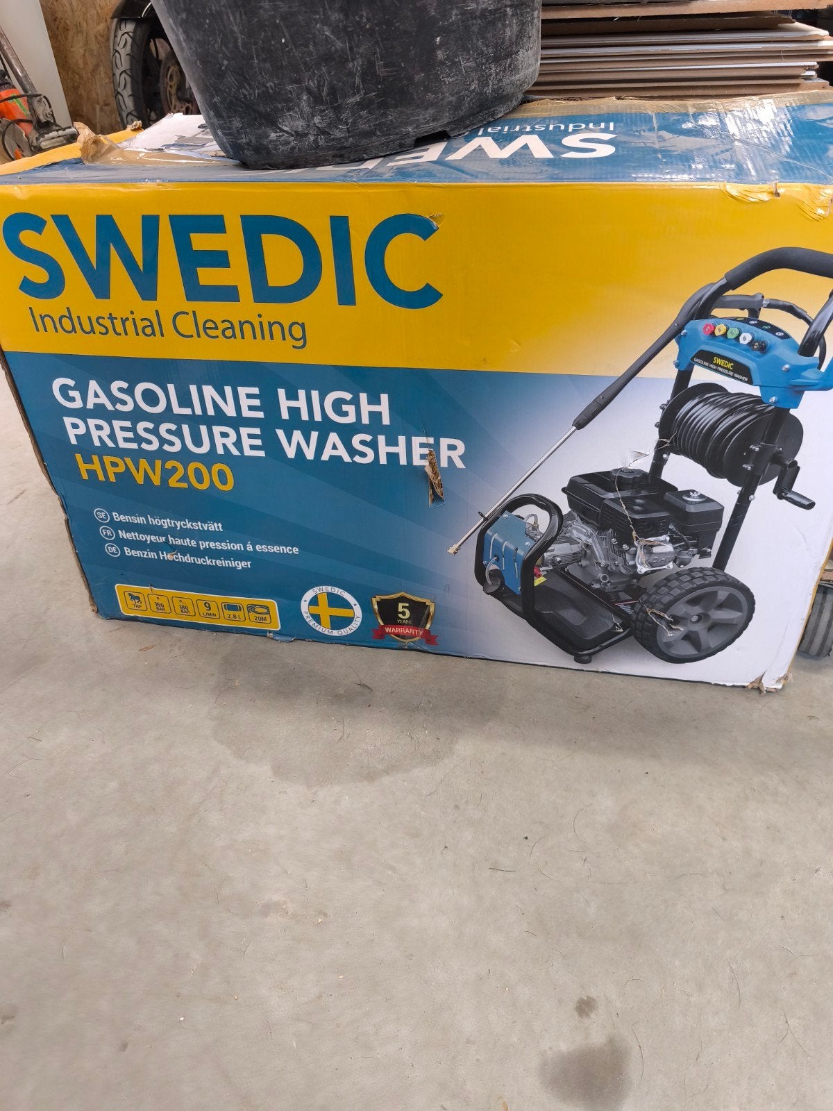 SWEDIC HPW200 Benzine Hogedrukreiniger - Nieuw in doos