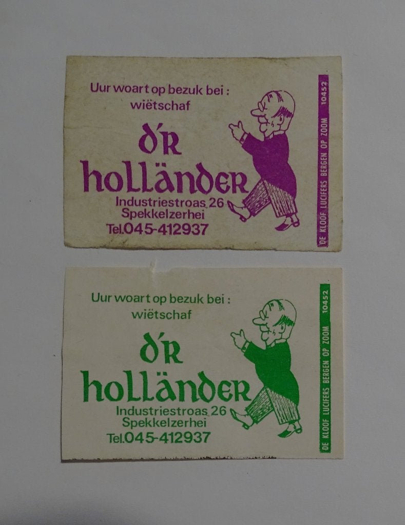 D,R   HOLLÄNDER   SPEKKELZERHEI, Verzenden, Luciferdoosjes of -merken