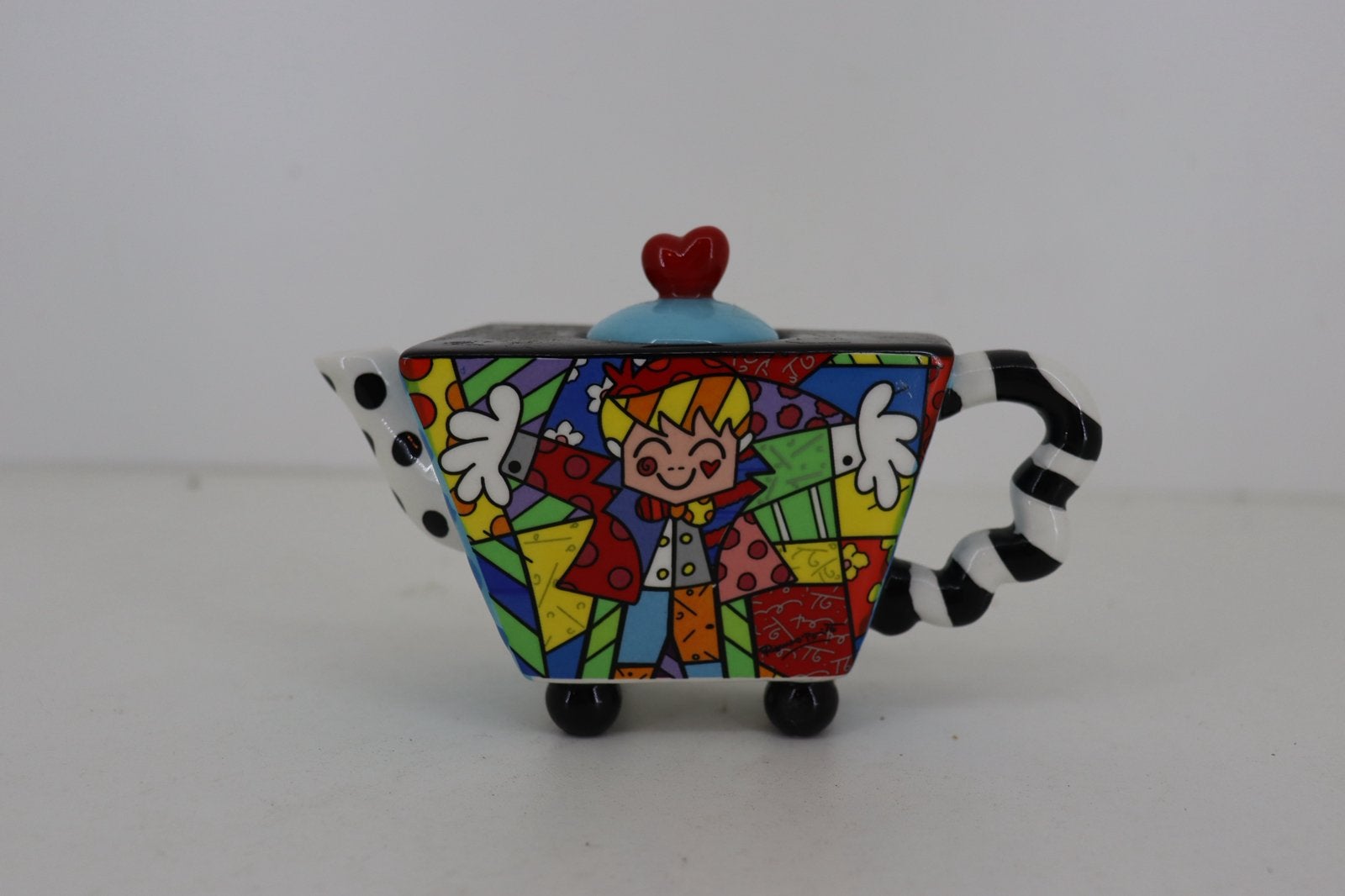 Unieke Romero Britto theepot / miniatuur (2013) – Giftcraft, Ophalen of Verzenden
