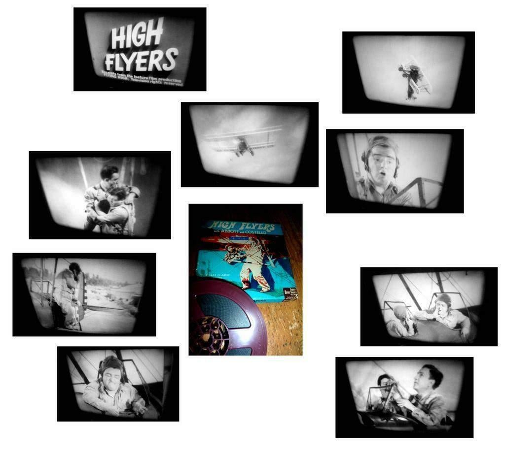 8mm film Abbott Costello High Flyers - zw/w geluid - mooi -, Ophalen of Verzenden, 8mm film
