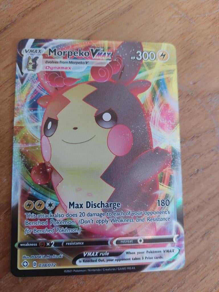 Pokemon Card - Morpeko VMAX Shining Fates HOLO, Ophalen of Verzenden, Nieuw