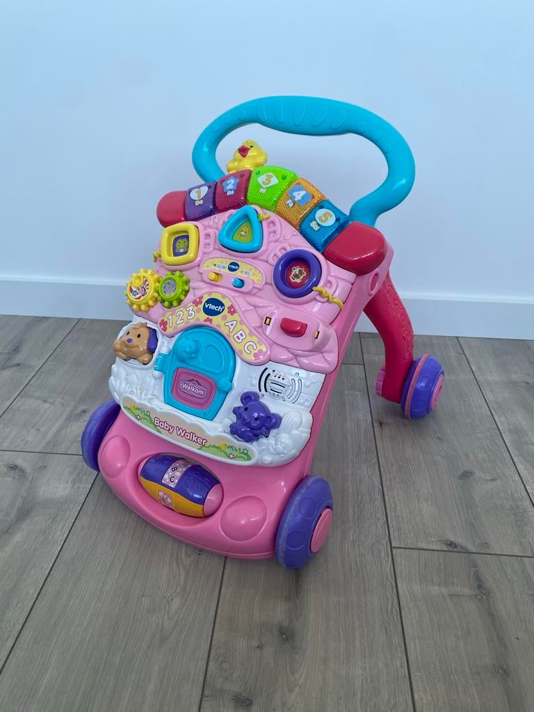 VTech Baby Walker Roze - Leerplezier Loopwagen, Ophalen, Gebruikt, 6 maanden tot 2 jaar