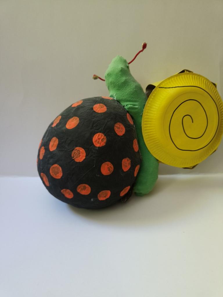 Surprise slak met ei, Zwart, Gebruikt, Handgemaakt, Dieren