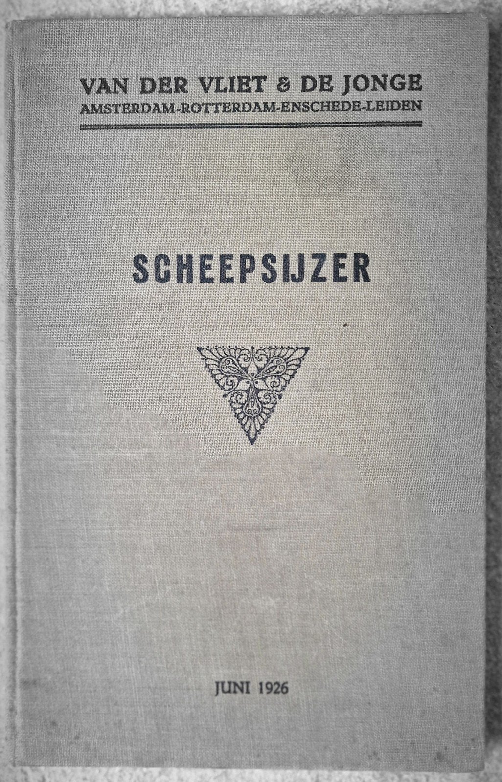 Scheepsijzer - Van der Vliet & de Jonge (Juni 1926), Ophalen of Verzenden, Gelezen, Overige onderwerpen, Van der Vliet & de Jonge