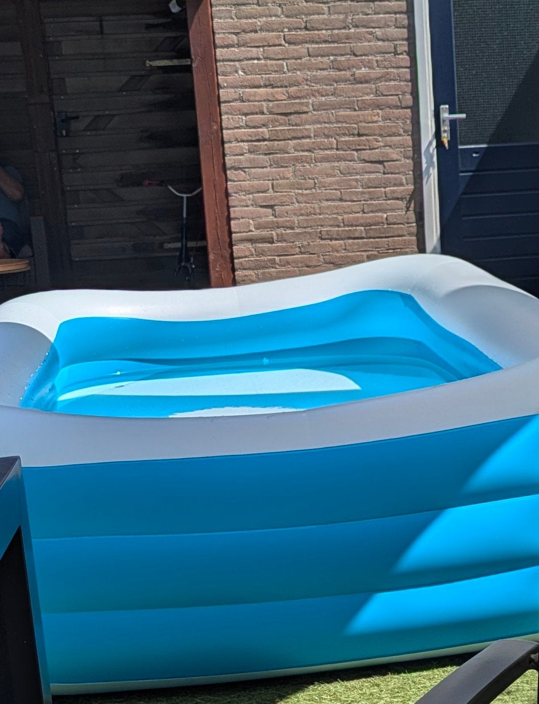 Bestway opblaaszwembad met afdekzeil en grondplaten, Ophalen, Rechthoekig, Opblaaszwembad, Minder dan 80 cm