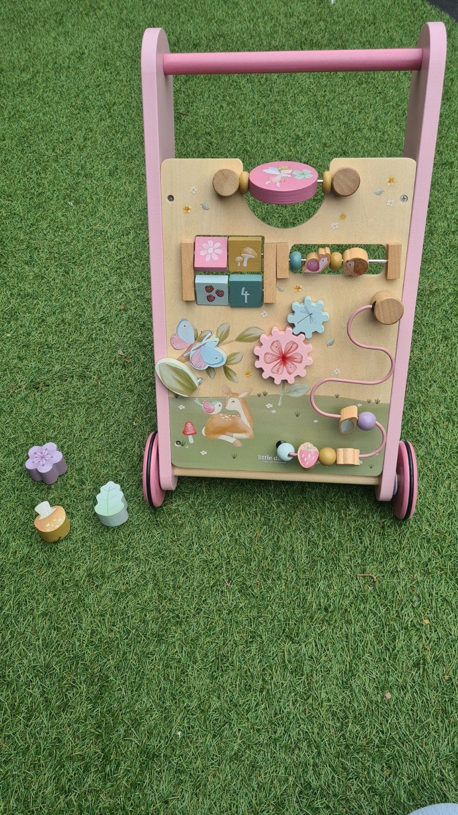 Loopwagen van Little Dutch, Kinderen en Baby's, Speelgoed | Houten speelgoed, Ophalen, Zo goed als nieuw, Duw- of Trekspeelgoed