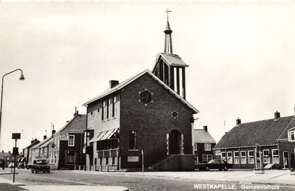 Westkapelle, Gemeentehuis - VW-kever R4 - ongelopen, Ophalen of Verzenden, 1960 tot 1980, Ongelopen, Zeeland