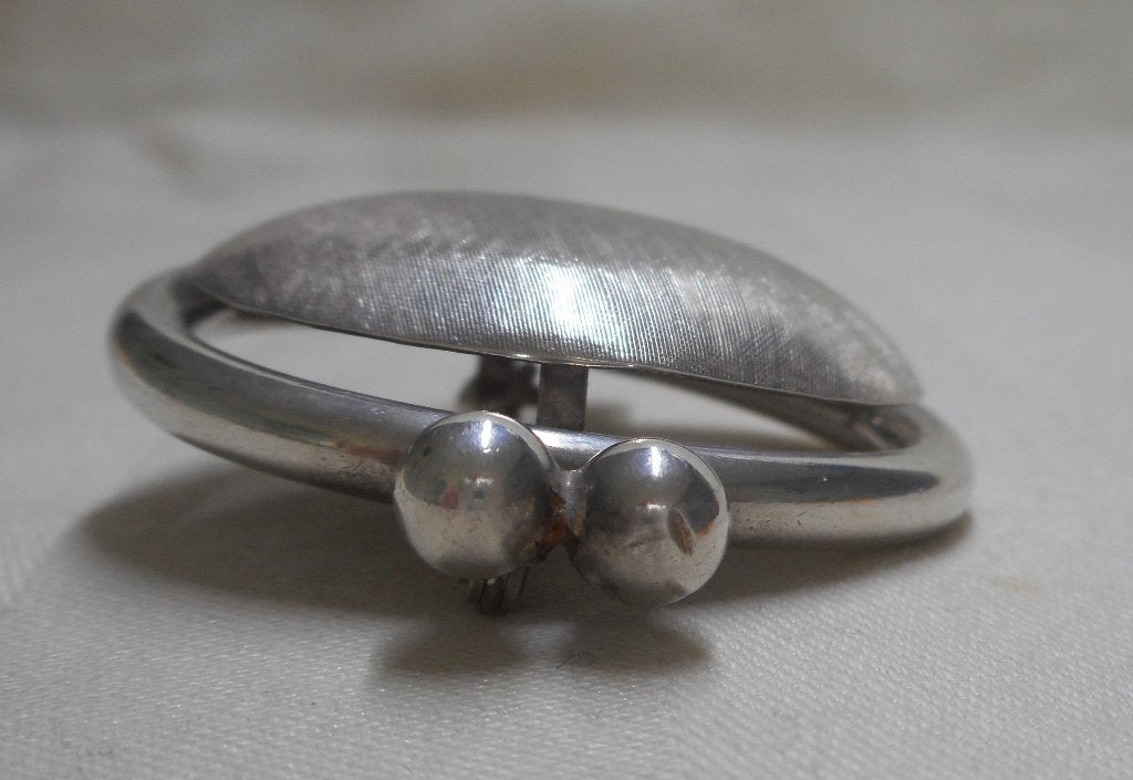 Zilveren royale modernist broche nr.766, 4 tot 7 cm, Verzenden, Zo goed als nieuw, Zilver